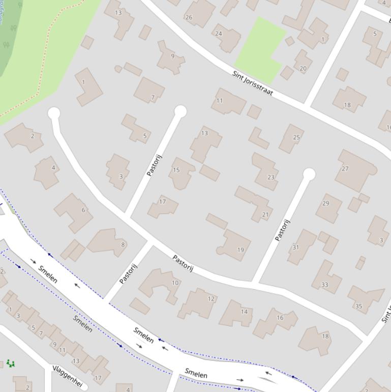 Kaart van  Pastorij.