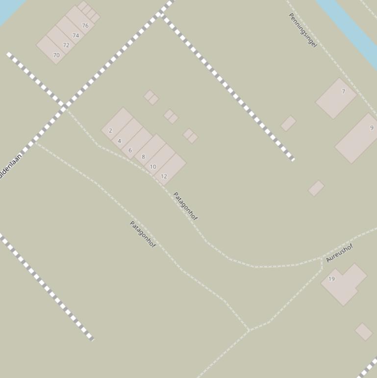 Kaart van de Patagonhof.