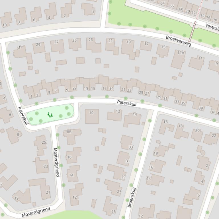 Kaart van  Paterskuil.