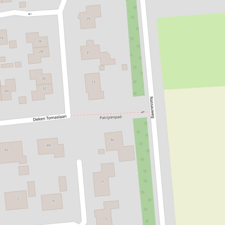 Kaart van het Patrijzenpad.