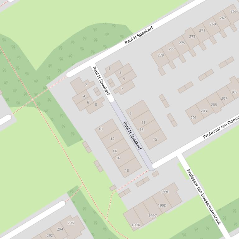 Kaart van het Paul H Spaakerf.
