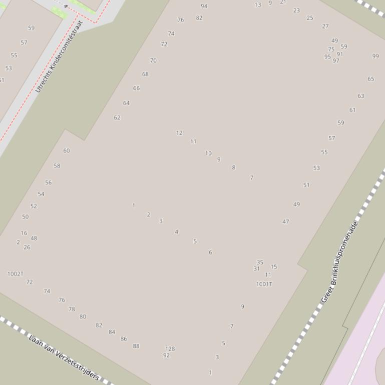 Kaart van de Paulina van Crombruggenhof.