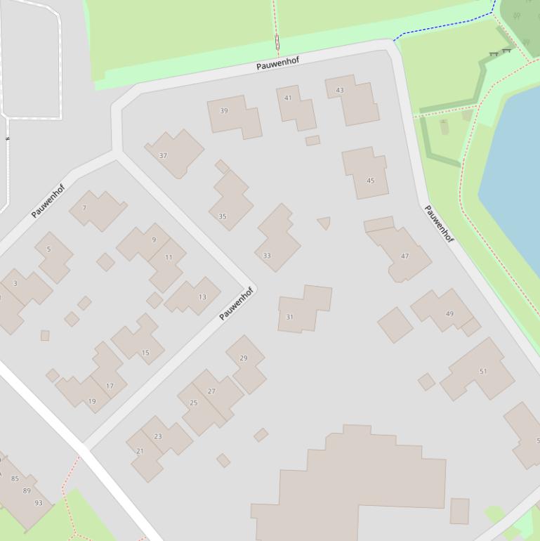 Kaart van de Pauwenhof.