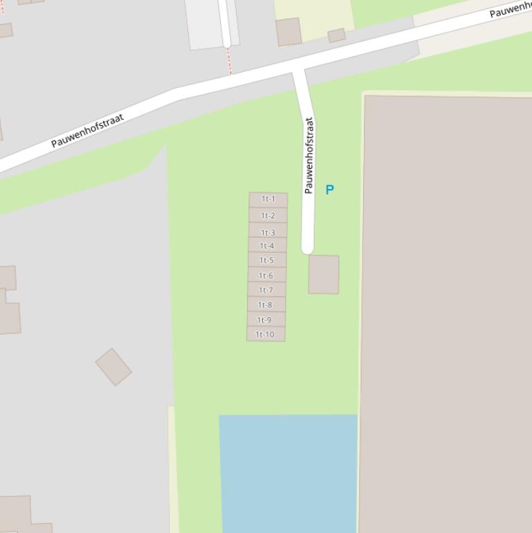 Kaart van de Pauwenhofstraat.