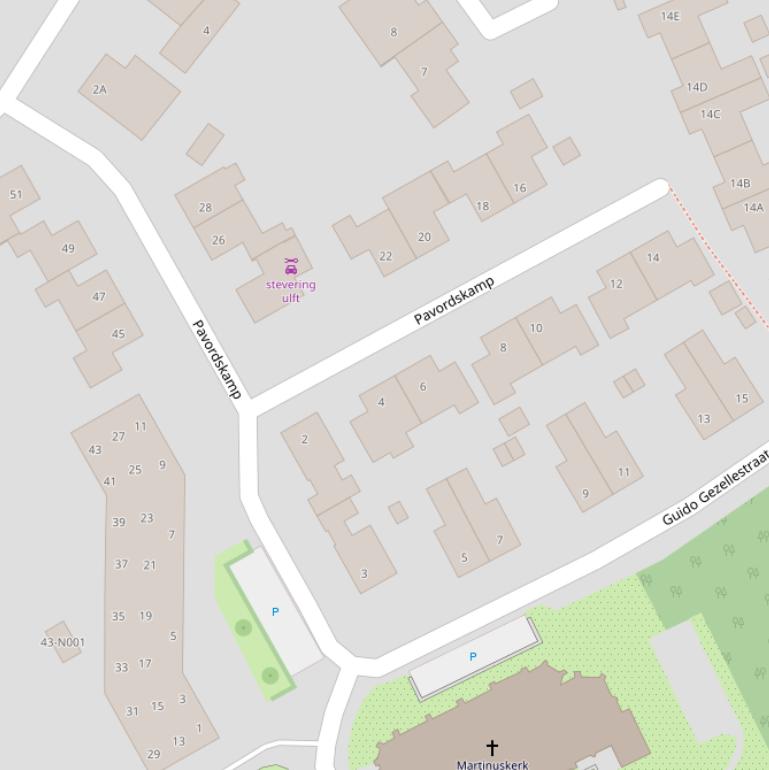 Kaart van  Pavordskamp.