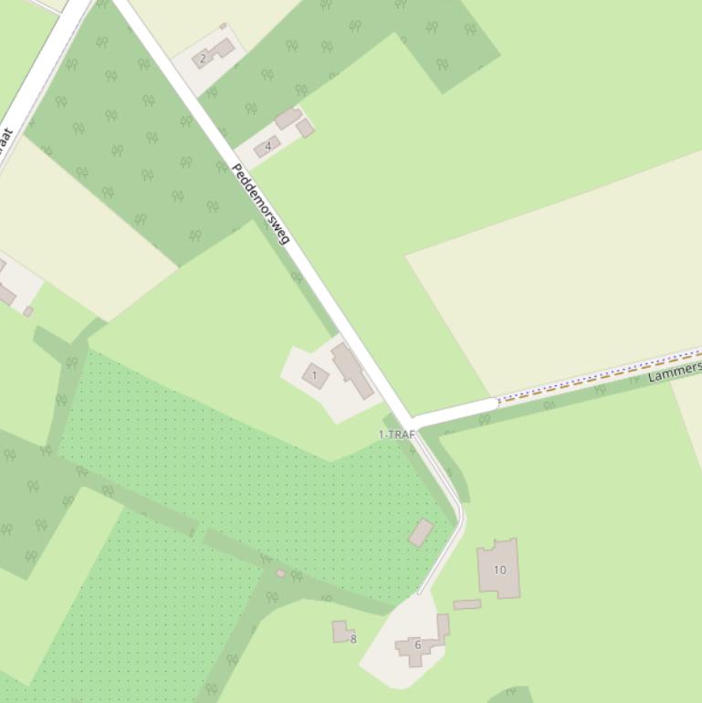 Kaart van de Peddemorsweg.