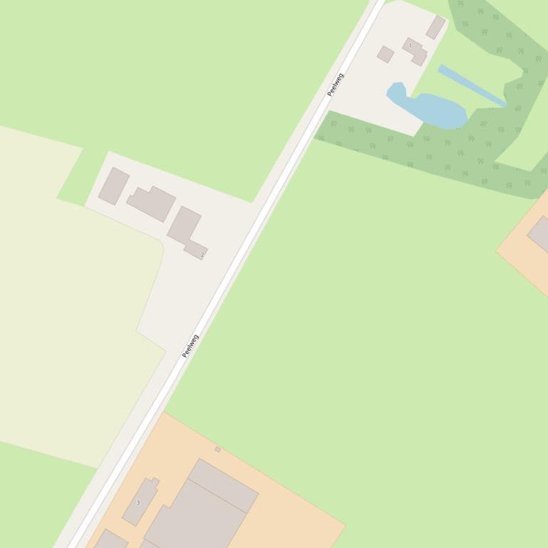 Kaart van de Peelweg.