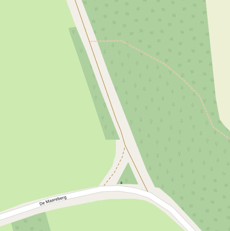 Kaart van de Peerenbergscheweg.