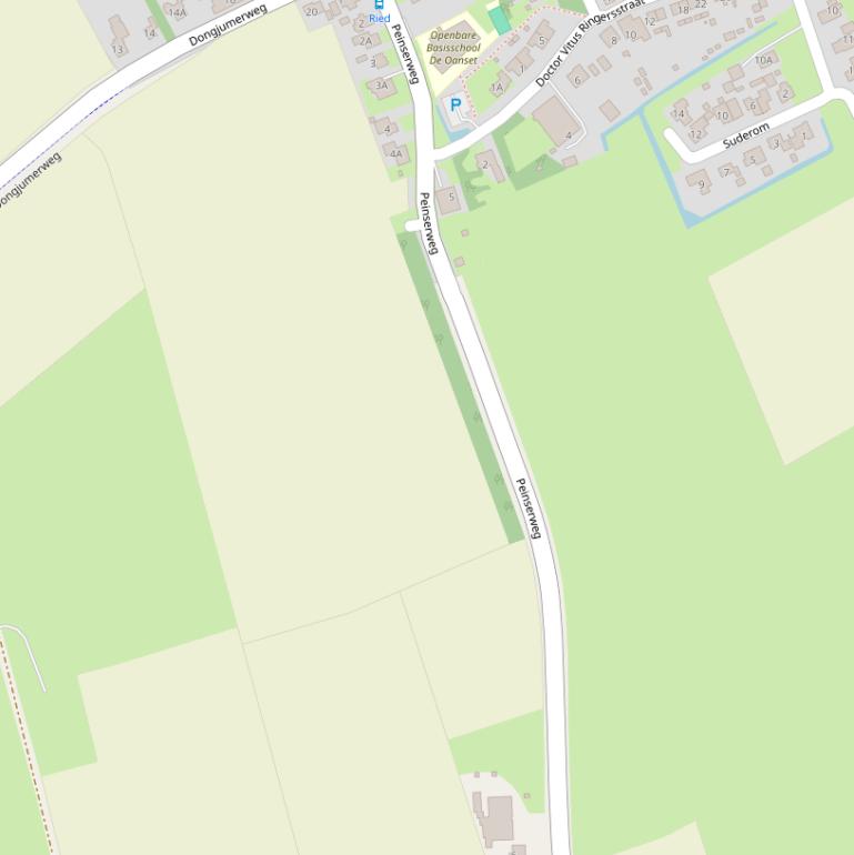 Kaart van de Peinserweg.