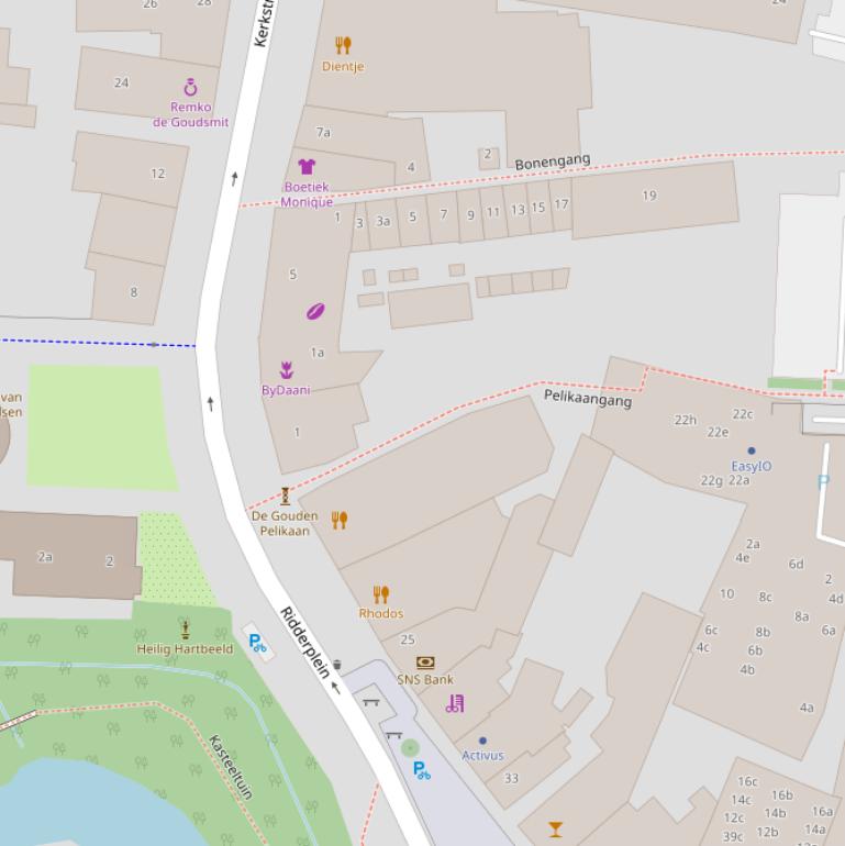 Kaart van  Pelikaangang.