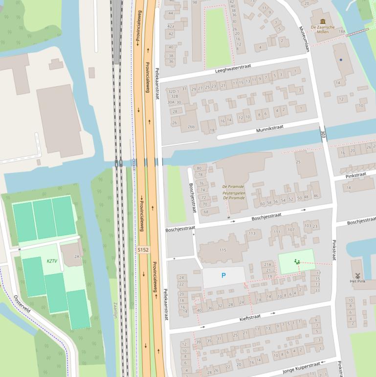 Kaart van de Pellekaanstraat.