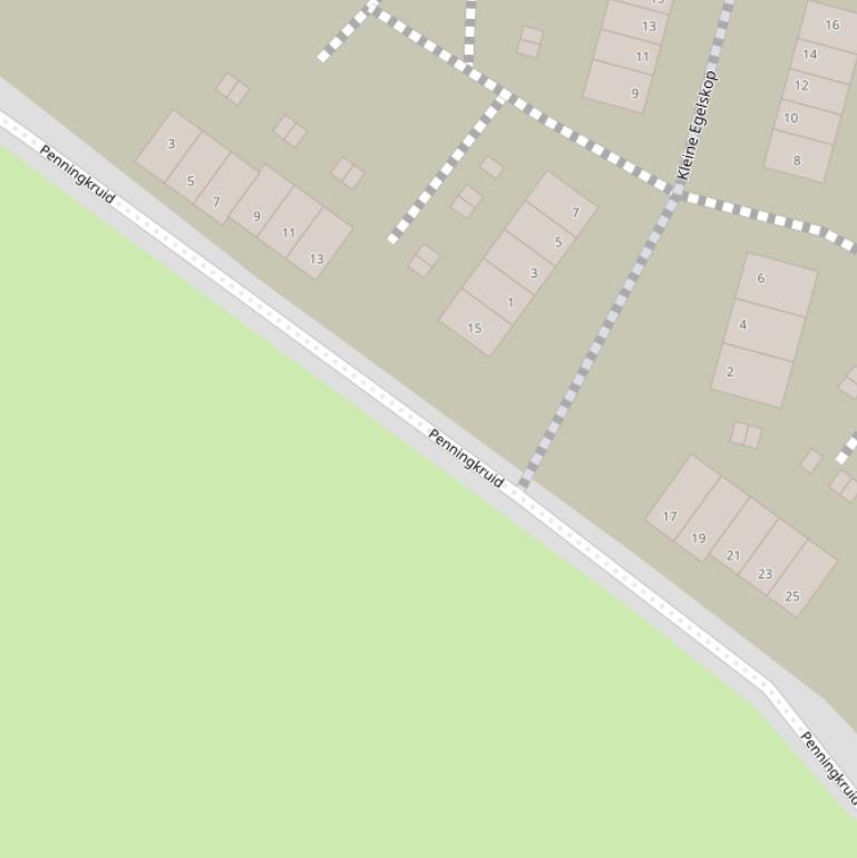 Kaart van  Penningkruid.