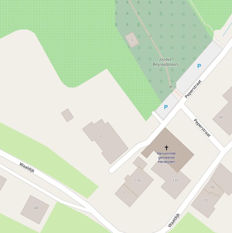 Kaart van de Peperstraat.