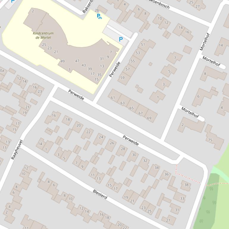 Kaart van de Perweide.