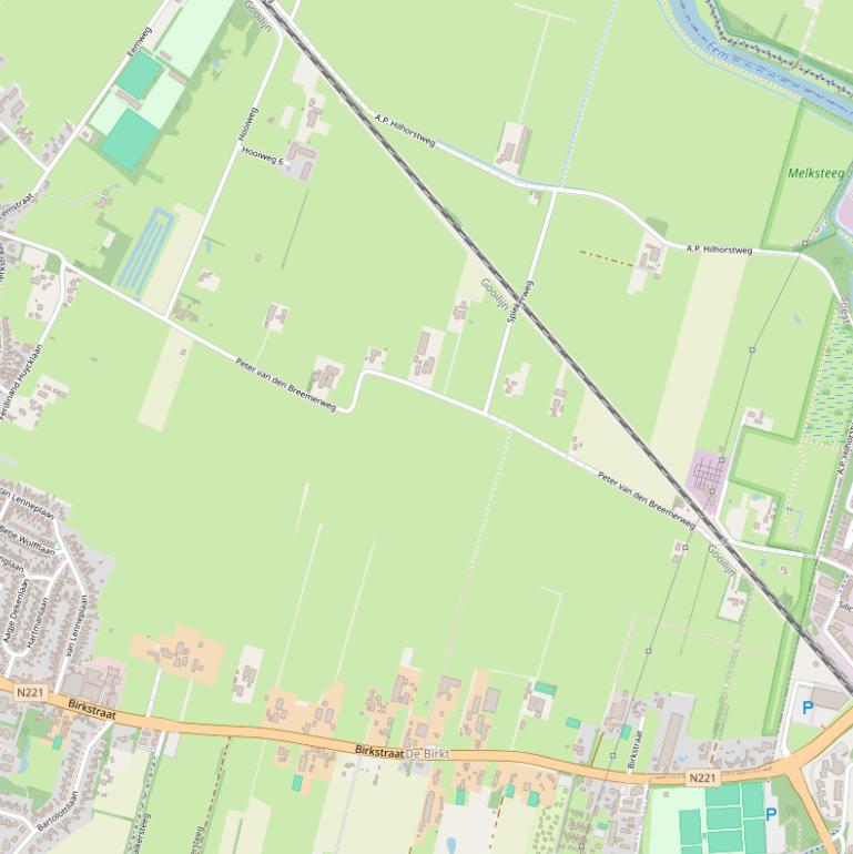 Kaart van  Peter van den Breemerweg.