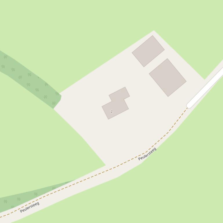 Kaart van de Peulersteeg.