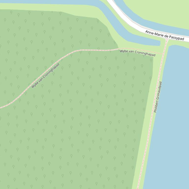 Kaart van het Philibert Grimaudpad.