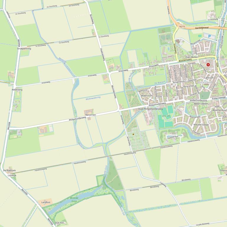 Kaart van de Philipshoofjesweg.