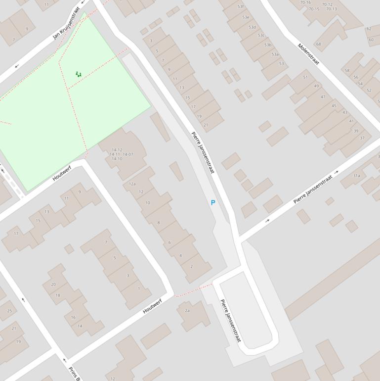 Kaart van de Pierre Janssenstraat.