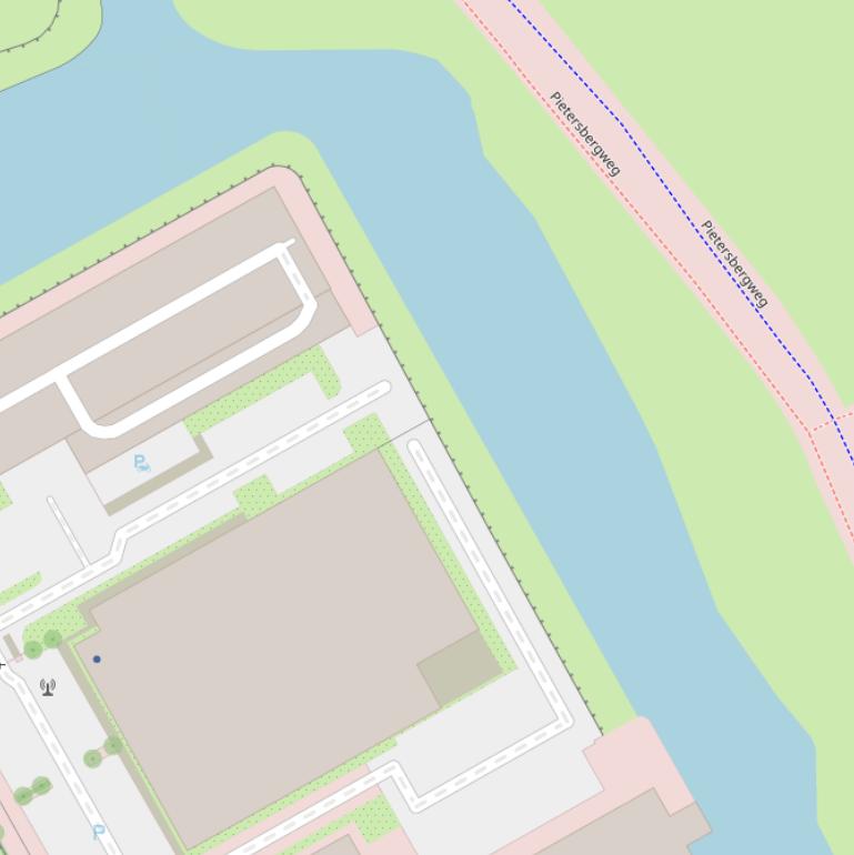 Kaart van de Pietersbergkade.