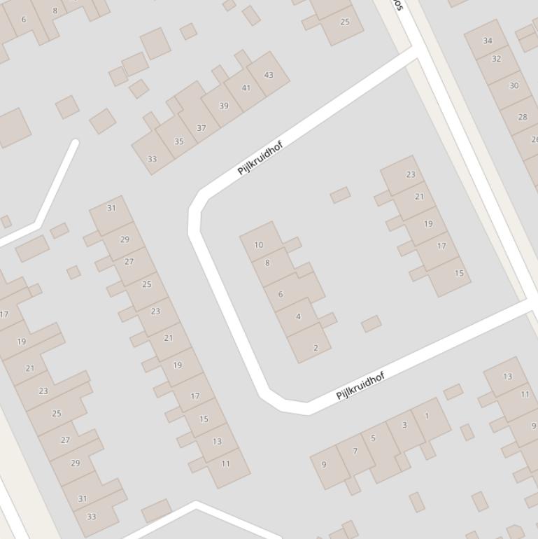 Kaart van de Pijlkruidhof.