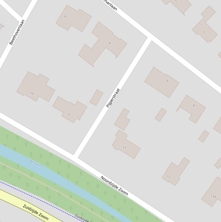 Kaart van de Pijperstraat.