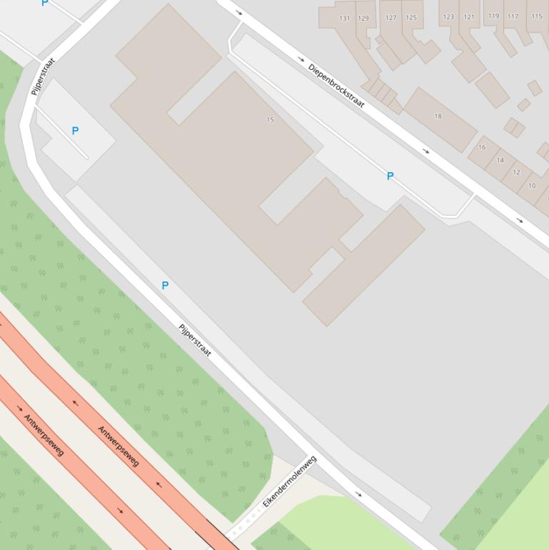 Kaart van de Pijperstraat.