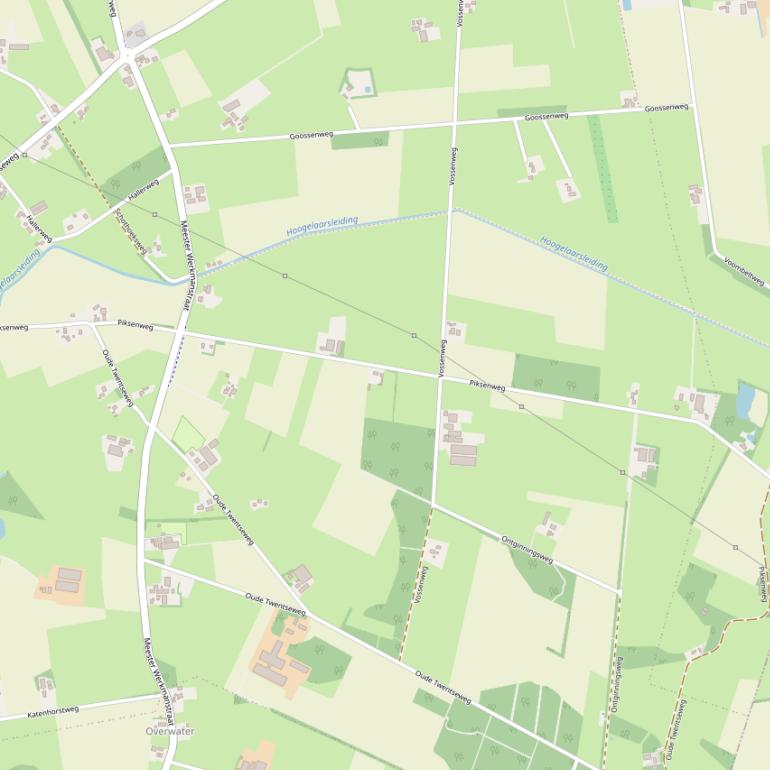 Kaart van de Piksenweg.