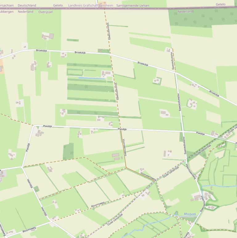 Kaart van de Plasdijk.