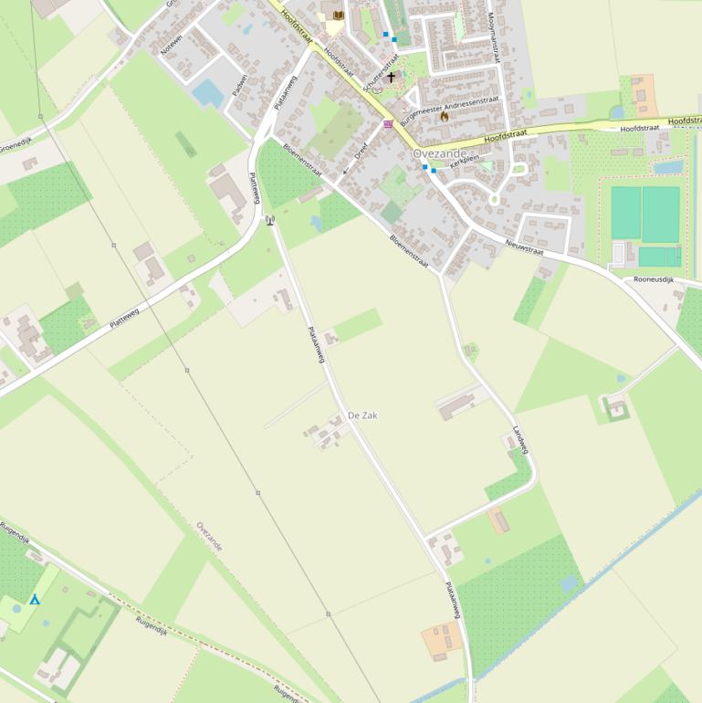 Kaart van de Plataanweg.