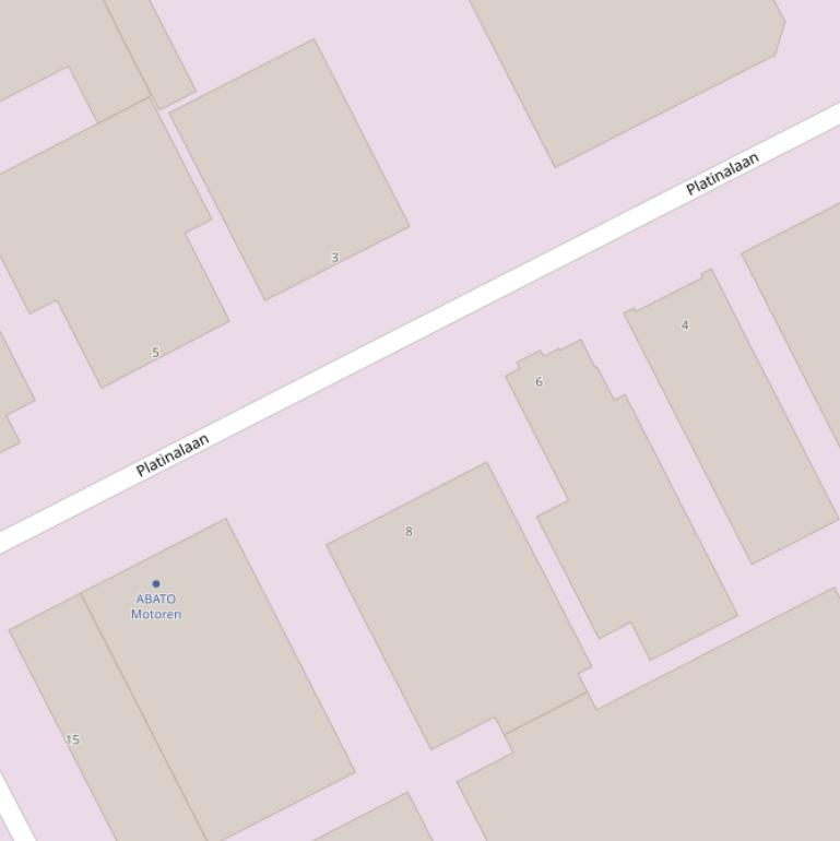 Kaart van de Platinalaan.
