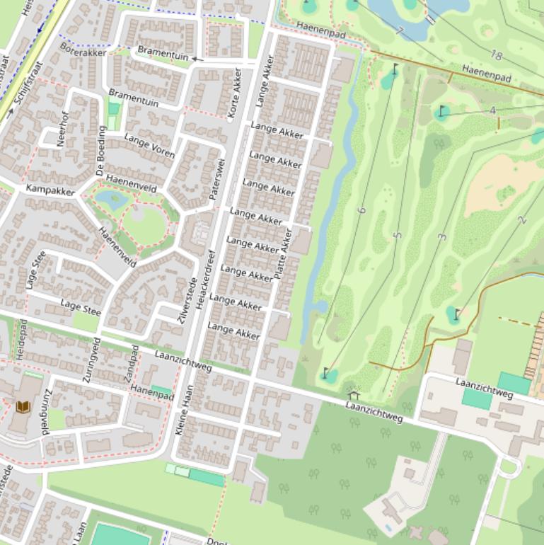 Kaart van  Platte Akker.