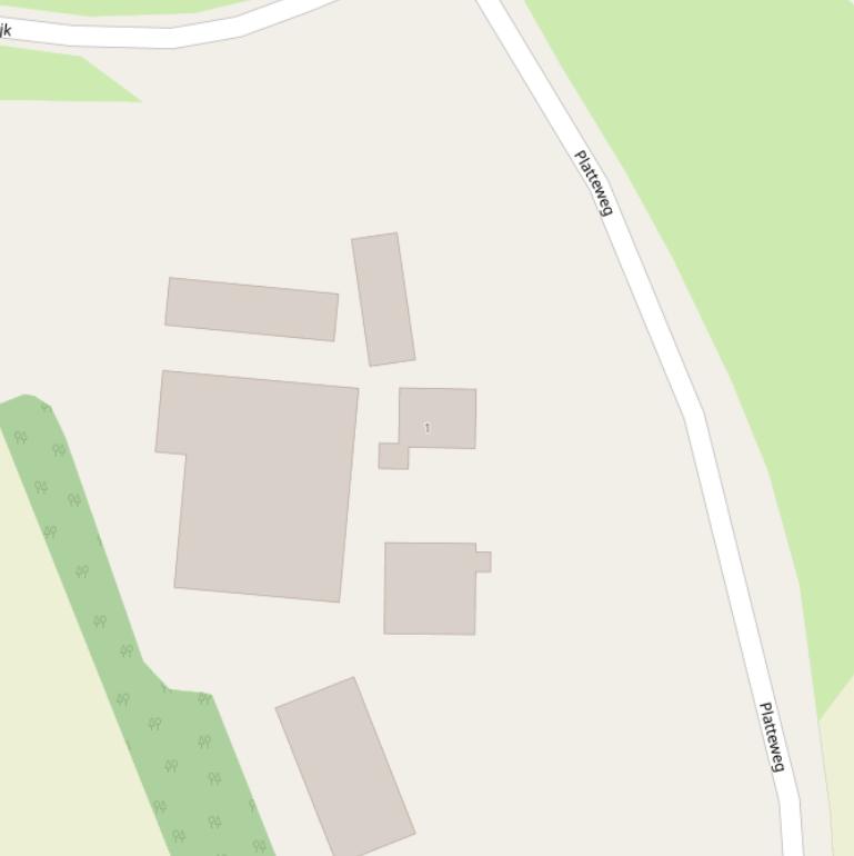 Kaart van de Platteweg.