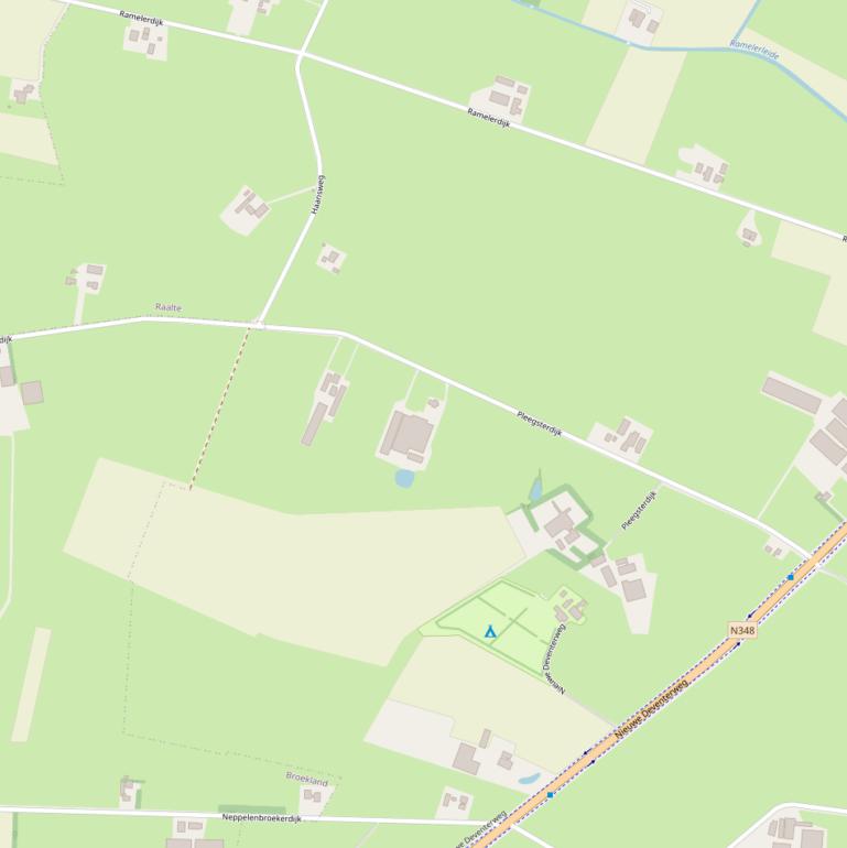 Kaart van de Pleegsterdijk.