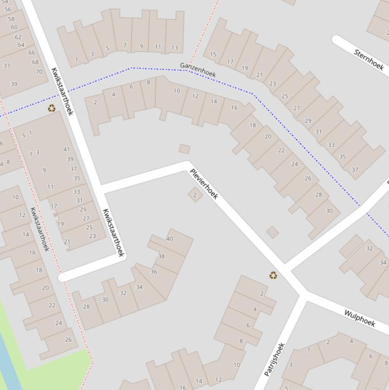 Kaart van  Plevierhoek.