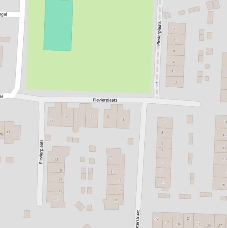 Kaart van de Plevierplaats.