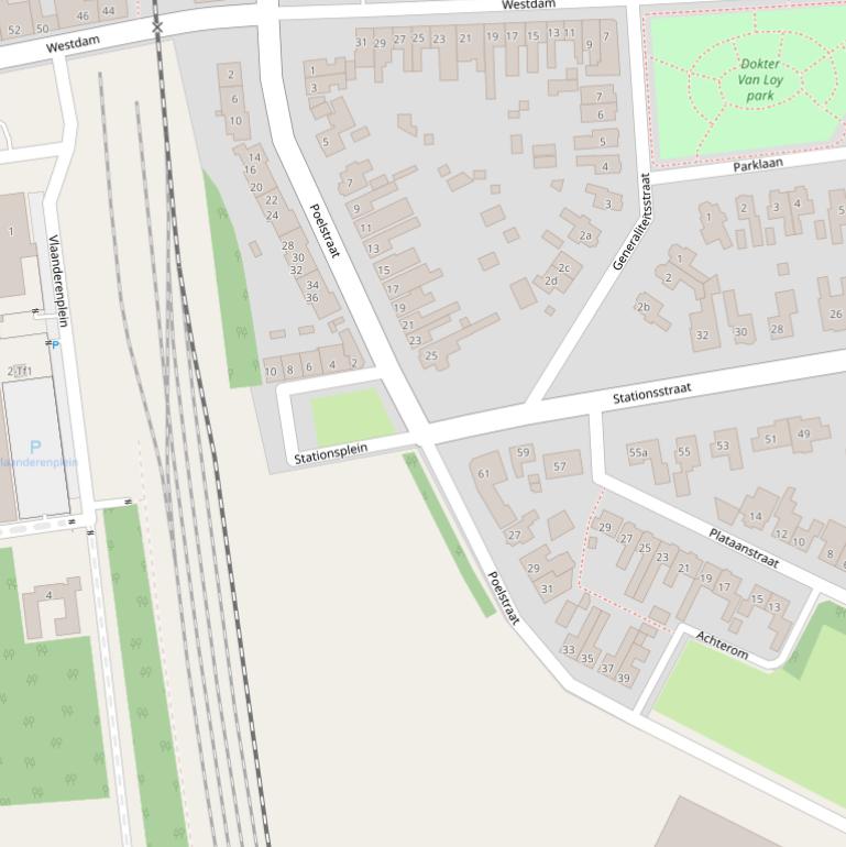 Kaart van de Poelstraat.