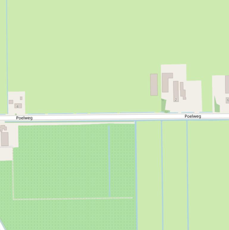 Kaart van de Poelweg.