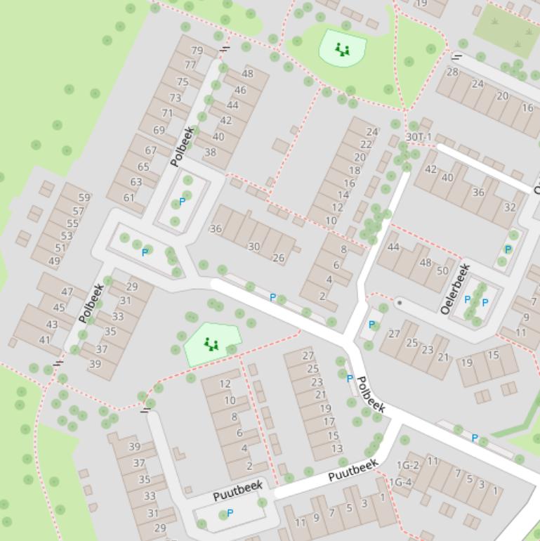Kaart van  Polbeek.