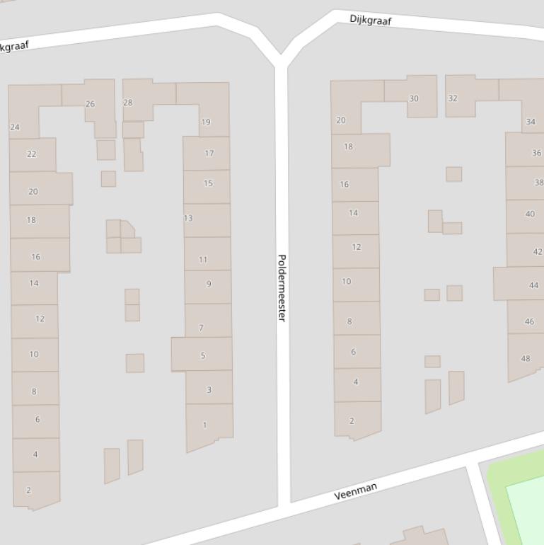 Kaart van  Poldermeester.