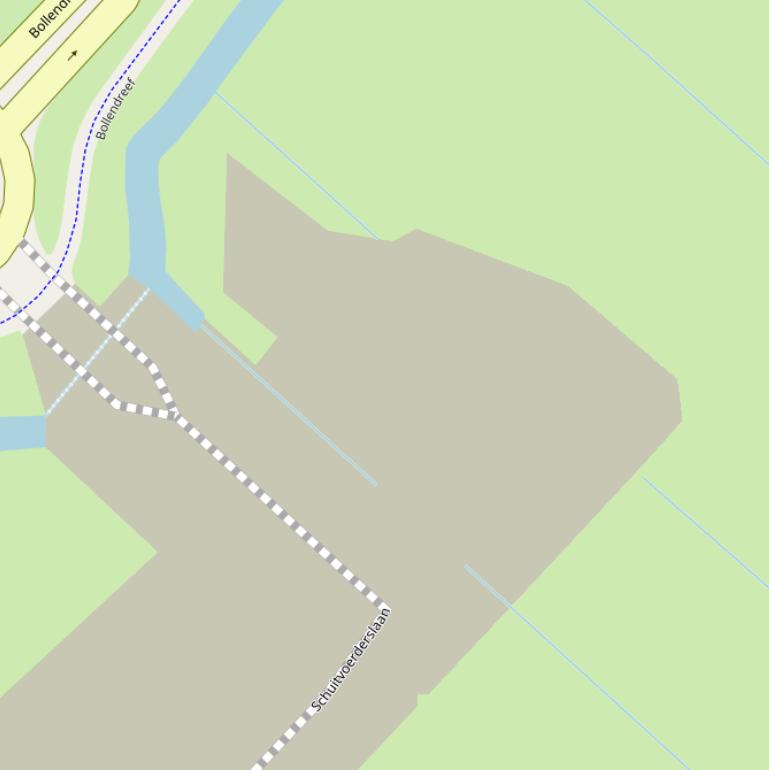 Kaart van de Poldermeesterslaan.