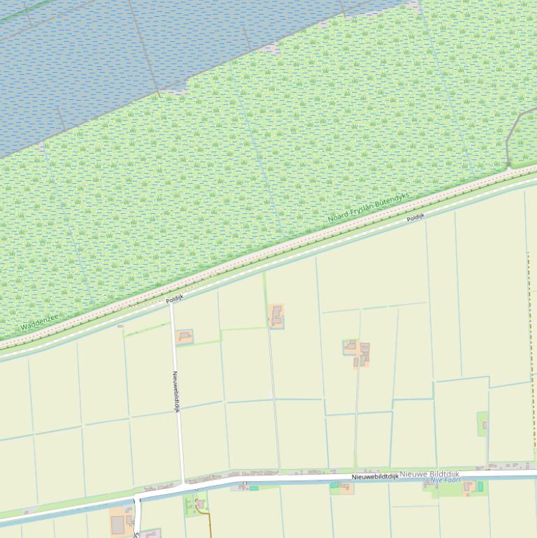 Kaart van de Poldijk.