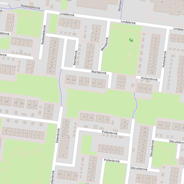 Kaart van  Pollenbrink.