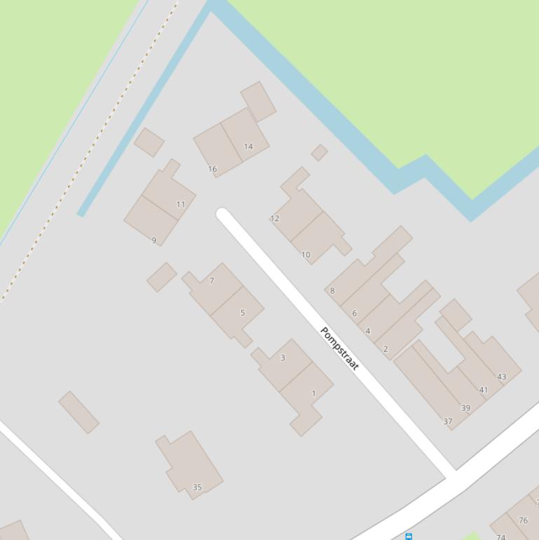 Kaart van de Pompstraat.