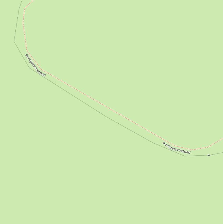 Kaart van het Pontegatsvoetpad.