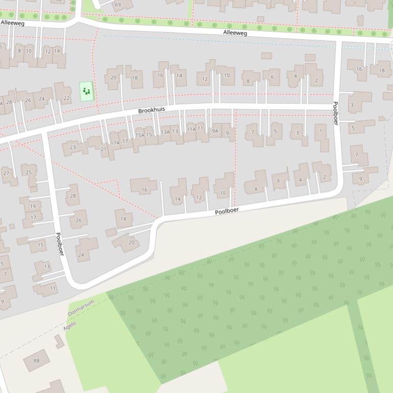 Kaart van  Poolboer.