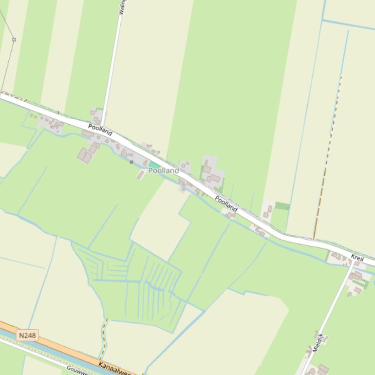 Kaart van  Poolland.