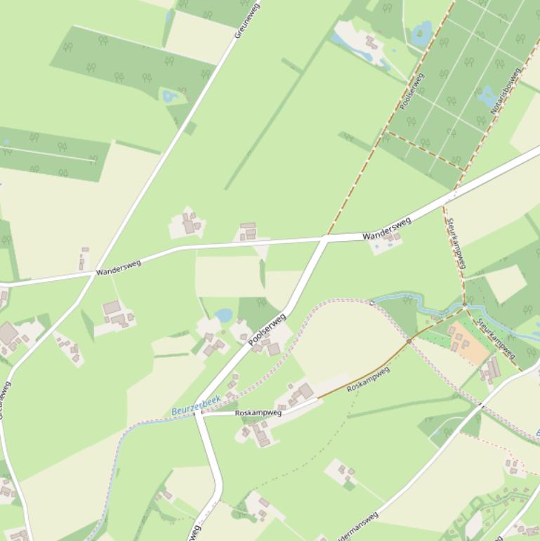 Kaart van de Poolserweg.