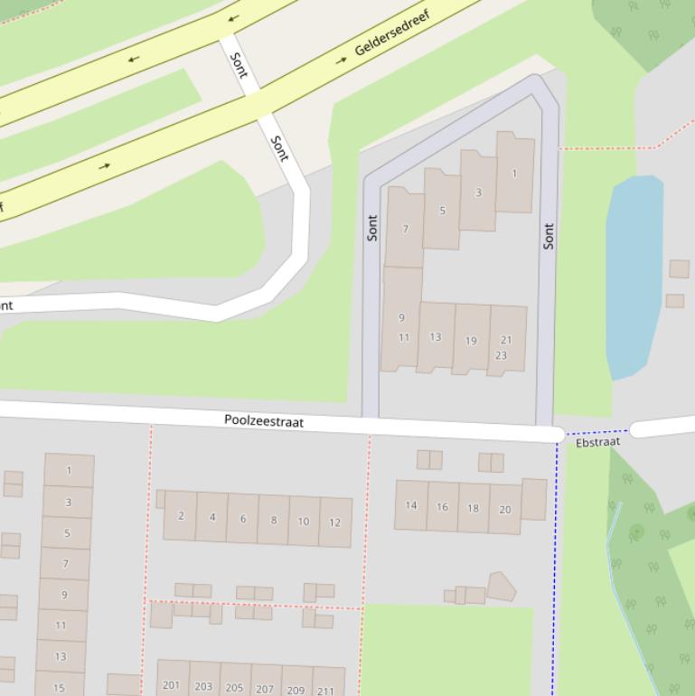 Kaart van de Poolzeestraat.