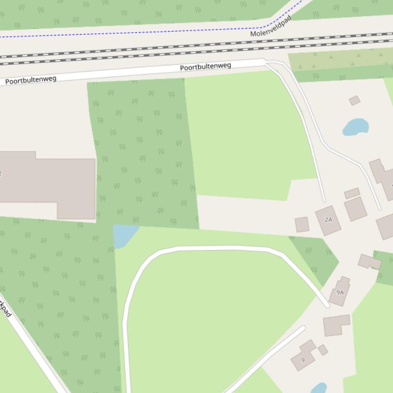 Kaart van de Poortbultenweg.